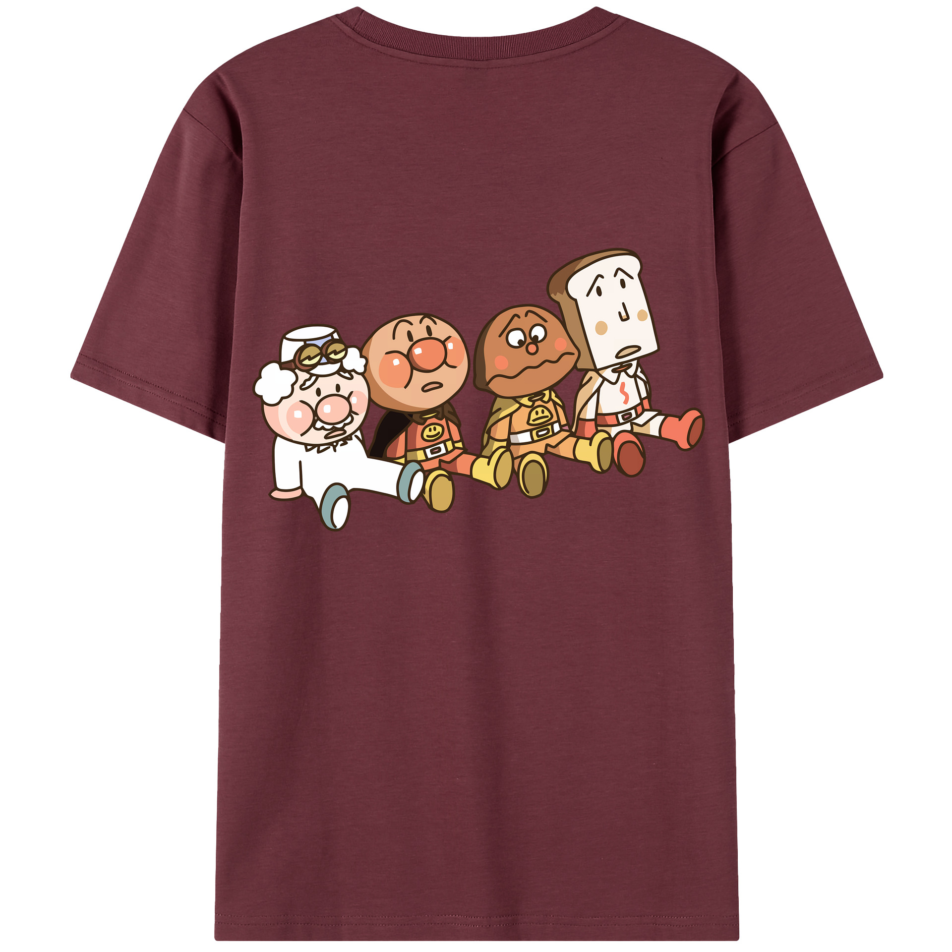 （画像用） アンパンマン Anpanman 綿100％半袖Tシャツ（背面プリント）